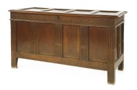 Lot 472 - An oak coffer