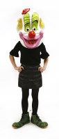 Lot 21 - A CLOWN HEAD AND BOOTS
late 20th century