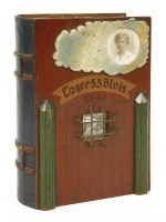 Lot 133 - A POW FOLK ART LOVE TOKEN BOX