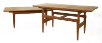 Lot 488 - Two Danish teak elevator tables