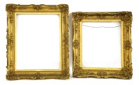 Lot 354 - Two Victorian gilt gesso picture frames