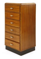 Lot 251 - An Art Deco chest of six drawers