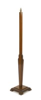 Lot 252 - An Art Deco walnut standard lamp