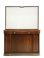 Lot 355 - A French rosewood and marble top console table