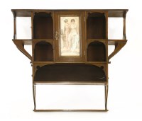 Lot 16 - A mahogany wall shelf