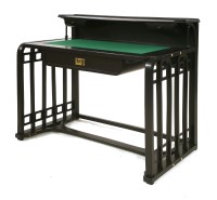 Lot 81 - An ebonised 500/6 desk