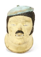 Lot 266 - AN AFRICAN MAKONDE HELMET MASK