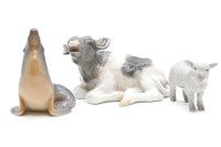 Lot 250 - A Royal Copenhagen figure of a calf