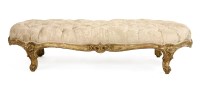 Lot 517 - A large low giltwood stool