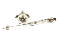 Lot 109A - A French white metal yad