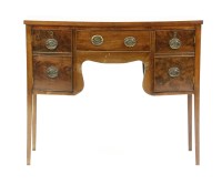 Lot 544 - A 19th century mahogany bowfronted serving table