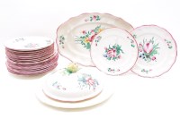 Lot 230 - A French faience dinner service