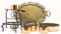 Lot 236 - An assortment of mixed metal ware