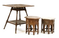 Lot 460 - Two Hoshiarpur tables