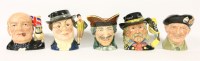 Lot 312 - Five large Royal Doulton character jugs