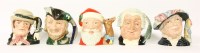 Lot 254 - Five large Royal Doulton character jugs