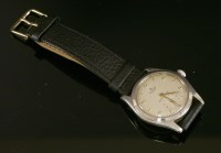 Lot 599 - A gentlemen's stainless steel Rolex Oyster mechanical strap watch