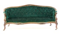 Lot 407 - A Victorian mahogany settee