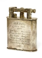 Lot 376 - A PILOT'S DUNHILL GOLIATH TABLE LIGHTER