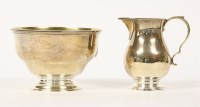 Lot 139 - A silver cream jug