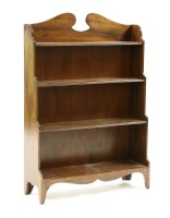 Lot 472 - A mahogany waterfall bookcase