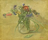 Lot 113 - Carolyn Sergeant (1937-2018)
SPRING FLOWERS IN A  JAR;
DAISIES
Two