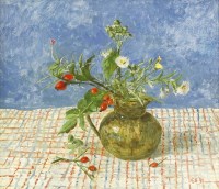 Lot 110 - Carolyn Sergeant (1937-2018)
DAISES AND ROSEHIPS
Signed and dated '91 l.r.