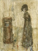 Lot 261 - Robert Sadler (1909-2001)
GIRL BY A POSTBOX
Signed l.l.