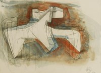 Lot 268 - Bernard Meadows (1915-2005)
STUDY FOR 'HEAD AND SHOULDERS OF AUGUSTUS'
Signed with monogram and dated '62 l.r.