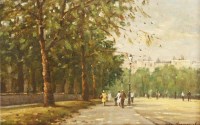 Lot 82 - John Horwood (b.1934)
FIGURES IN HYDE PARK
Signed l.r.