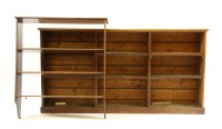 Lot 579A - A late 19th century mahogany low bookshelf