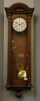Lot 310 - A double weight Vienna clock
