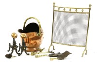 Lot 287 - A copper coal scuttle