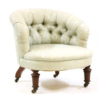 Lot 447 - A 19th century tub chair