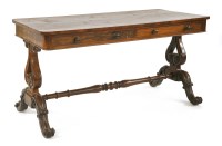 Lot 413 - A Regency rosewood library table