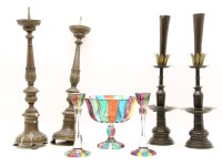 Lot 252 - A multi coloured glass comport