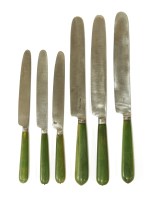 Lot 44 - A group of twenty-six George III table knives