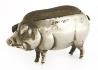 Lot 20 - An Edwardian novelty silver pincushion