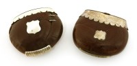 Lot 24 - Australian interest:  five silver-mounted burra nut vesta cases