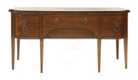 Lot 906 - A George III mahogany and inlaid sideboard