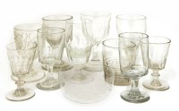 Lot 513 - Seven glass tumblers