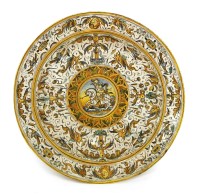 Lot 528 - A faience charger
