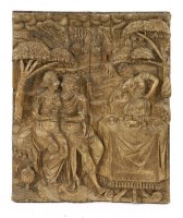 Lot 550 - An oak panel