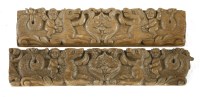 Lot 559 - A pair of oak panels