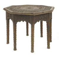 Lot 463 - An Anglo-Indian hardwood octagonal centre table