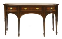 Lot 371 - An Edwardian mahogany serving table