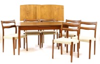 Lot 365 - A 1960s Danish teak dining suite