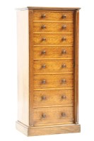 Lot 393 - A 19th century mahogany Wellington chest
