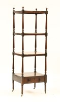 Lot 451 - A mid 19th century mahogany four tier etagere