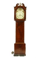 Lot 387 - A 19th century eight day mahogany longcase clock